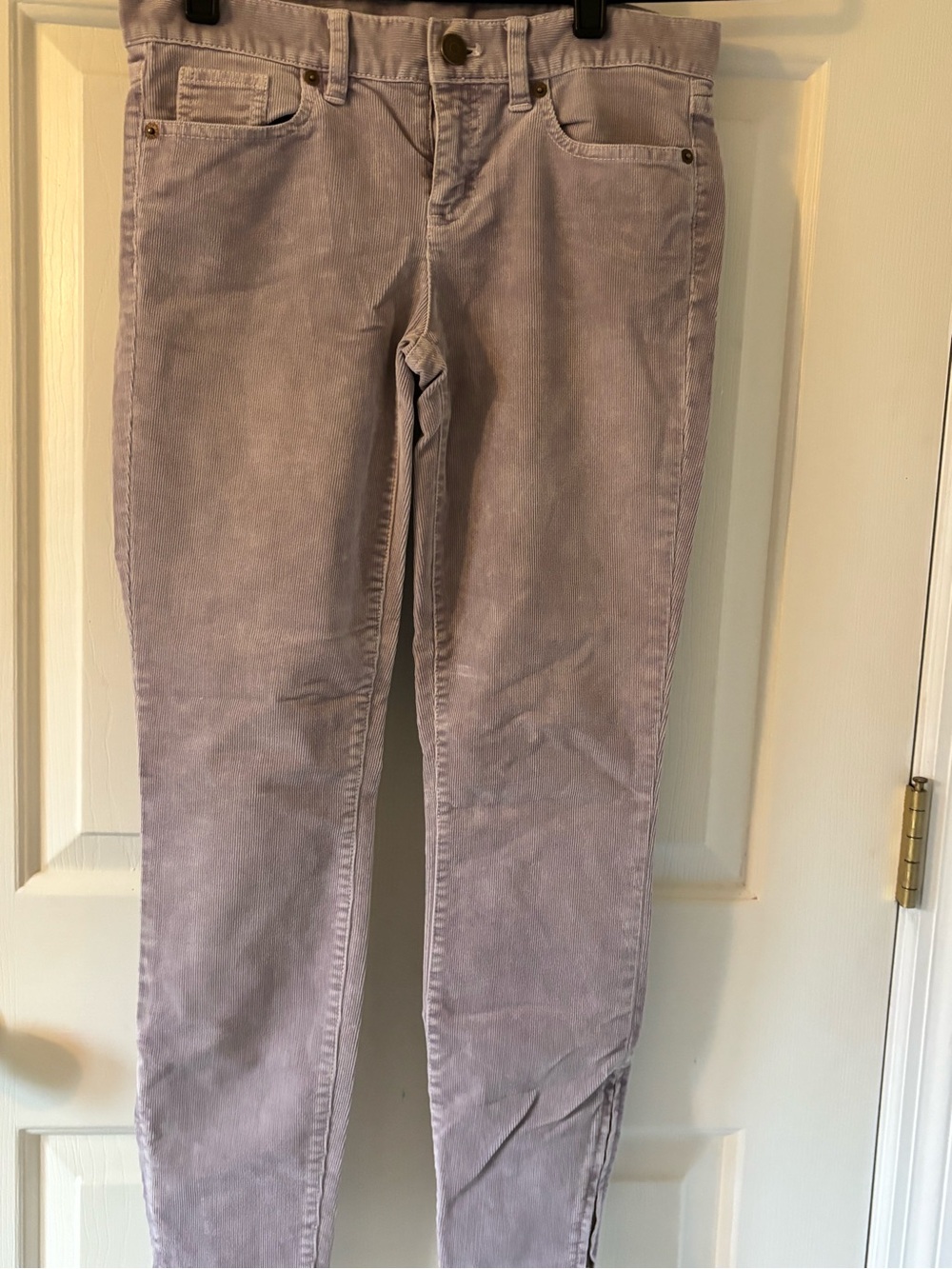 J. Crew Lavender Skinny Corduroy Jeans